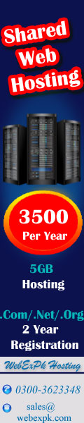 WebExPk Hosting Offers 5Gb with 2 Years Registration Only in 3500 pkr 